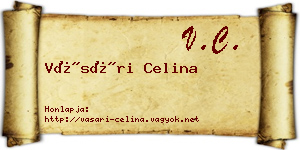 Vásári Celina névjegykártya